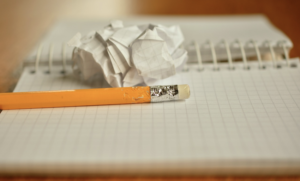 Crumpled paper So many false starts...