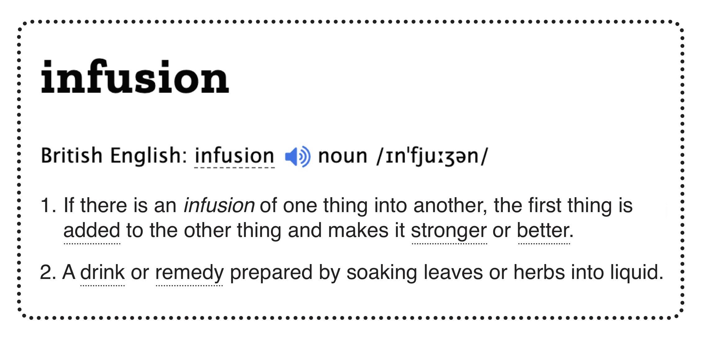 Infusion definition 300dpi Infusion definitions image